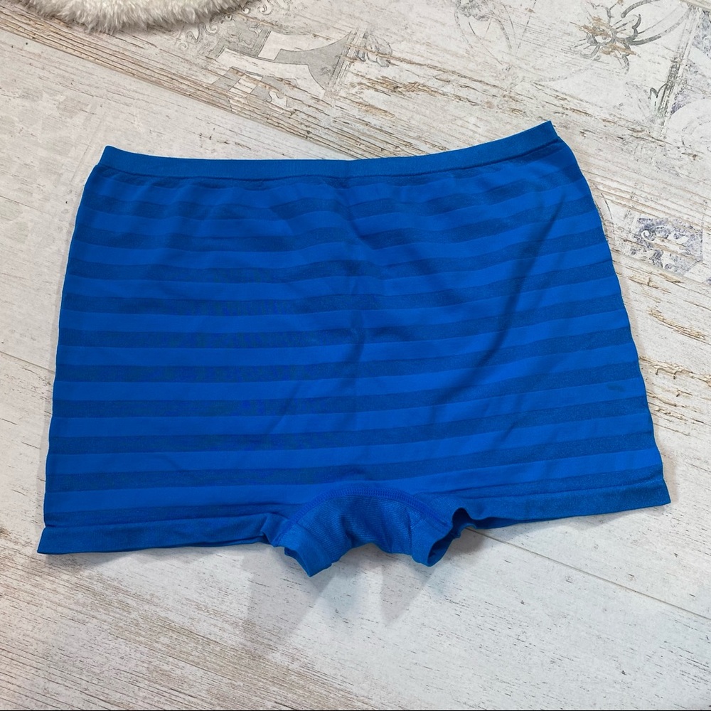 Jockey Blue Striped Boy Short Panties